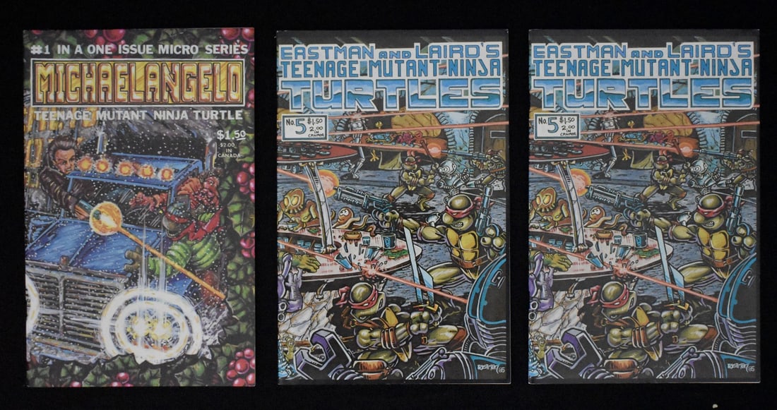 6 Teenage Mutant Ninja Turtles comic books including Micro Series 1 (1 of 5)