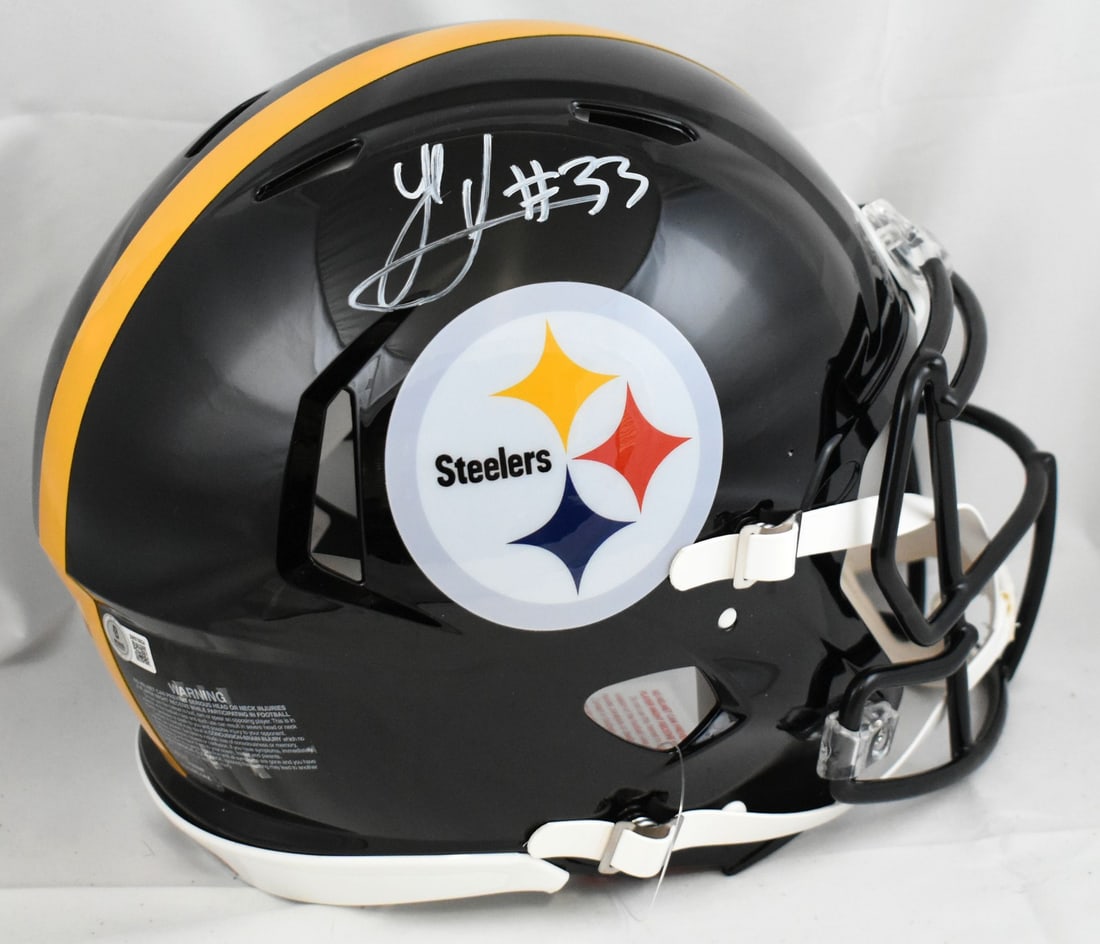 Pittsburgh Steelers full size Speed helmet Jack Sawyer autograph Beckett hologram (1 of 5)