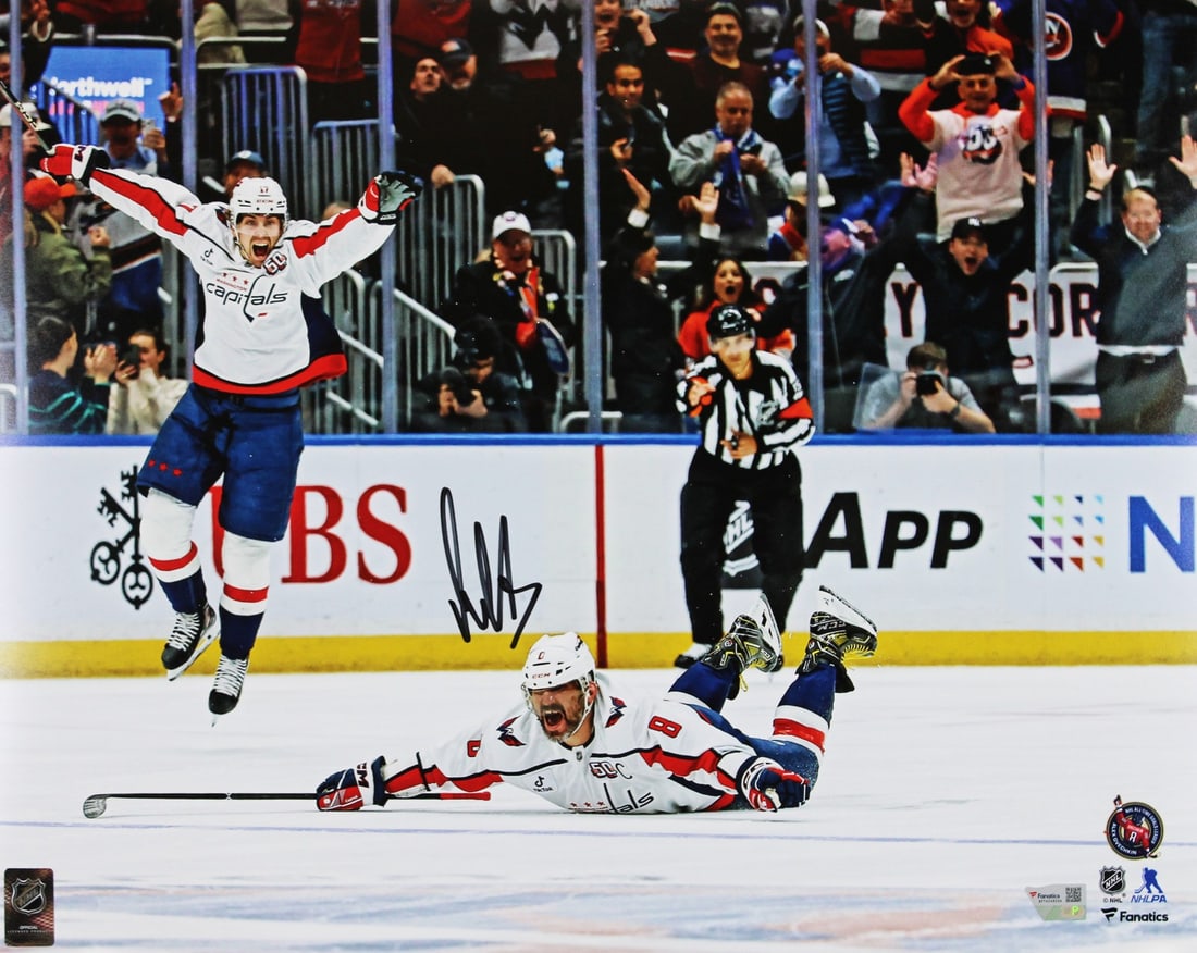 Alex Ovechkin Signed 16x20 NHL Goals Leader Photo Washington Capitals: Alex Ovechkin Signed 16x20 NHL Goals Leader Photo Washington Capitals Celebrate the remarkable career of Alex Ovechkin with this autographed 16x20 photo commemorating his status as the NHL All-Time Go