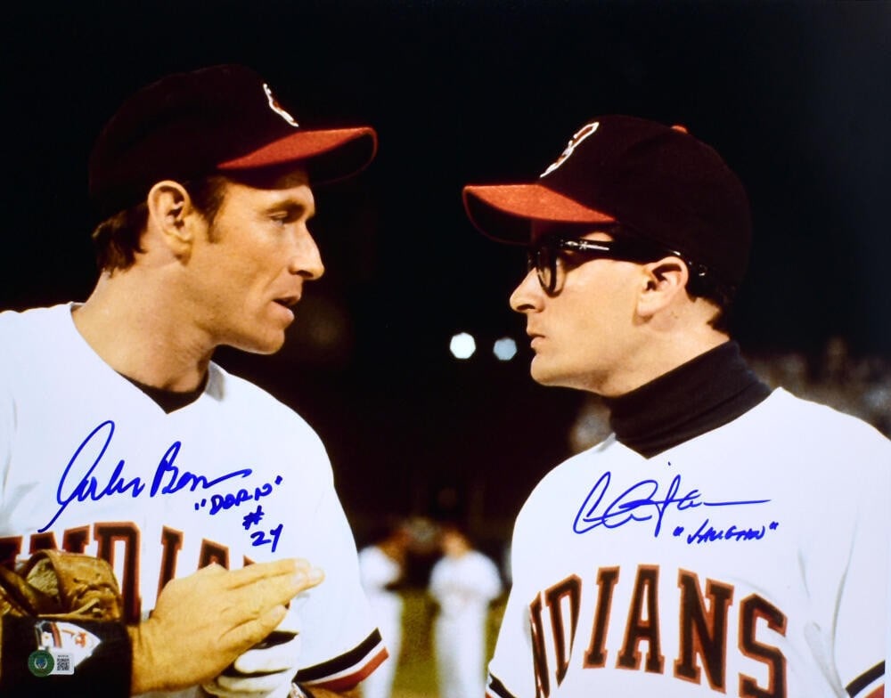 Major League 16x20 Photo Signed by Charlie Sheen and Corbin Bernsen Beckett Holo (1 of 10)