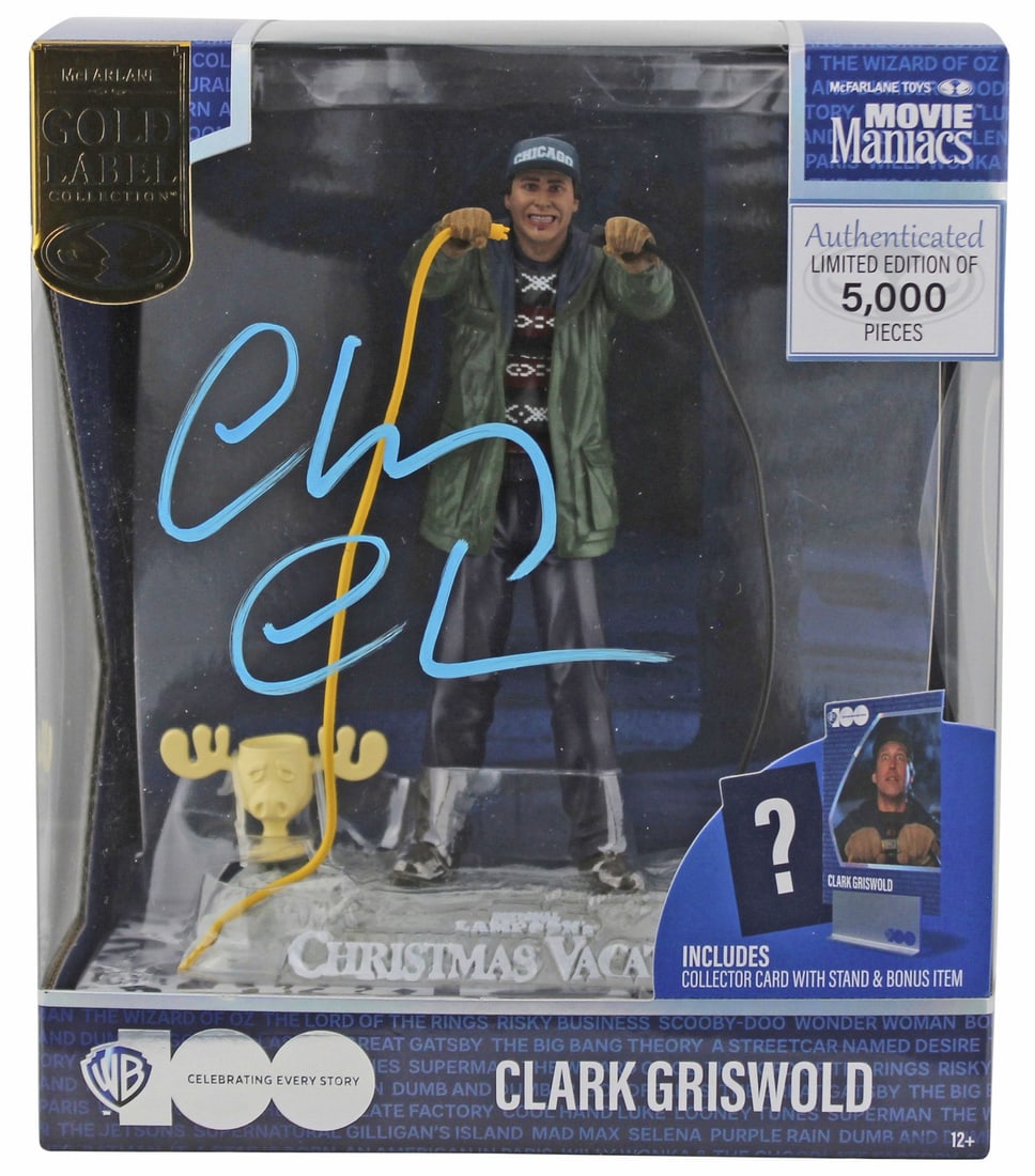 Chevy Chase Signed Clark Griswold Figure Limited Edition #5000 BAS Authenticated (1 of 10)