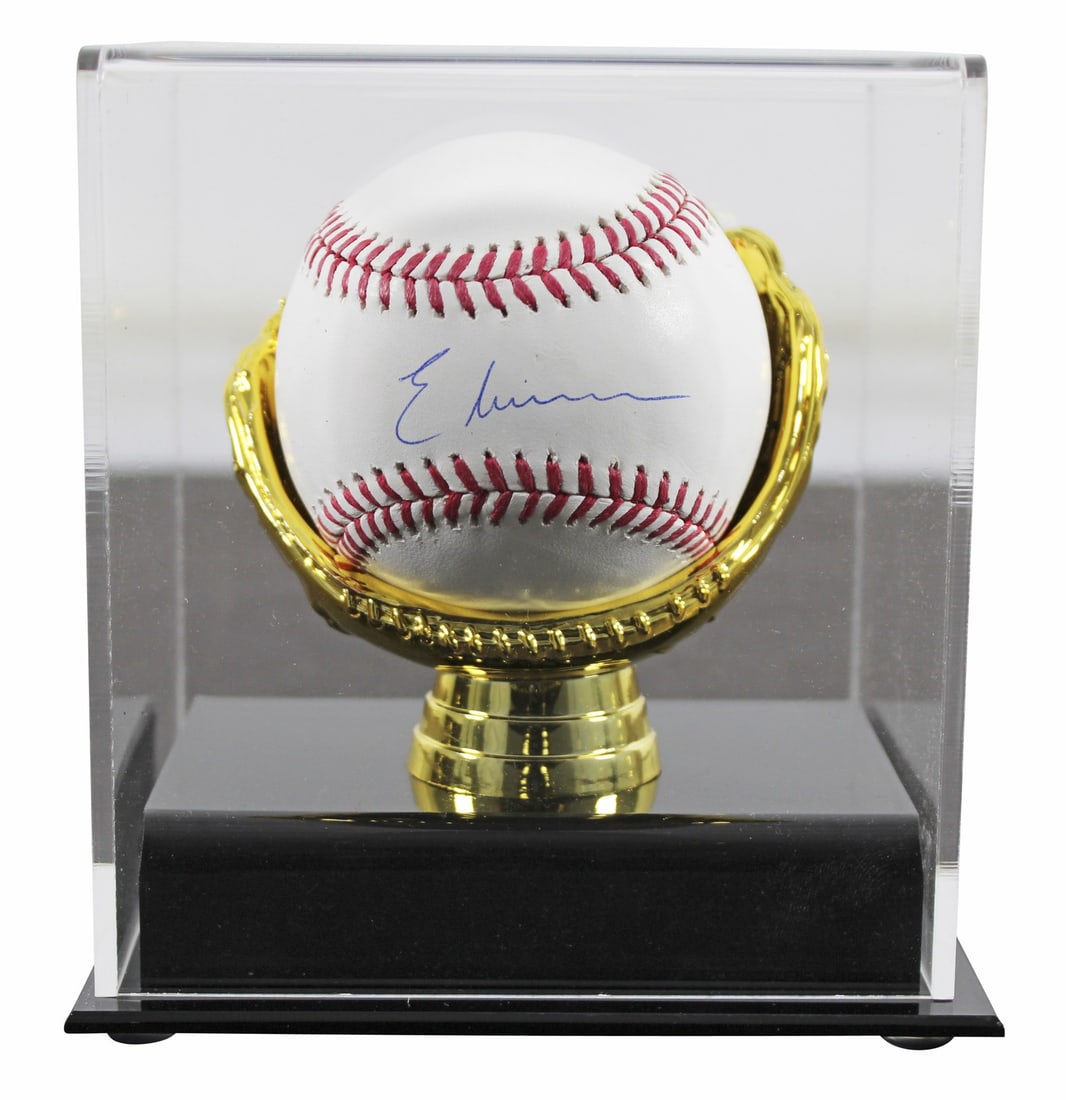 Elly De La Cruz Signed OML Baseball With Beckett Authentication and Display Case: Elly De La Cruz Signed OML Baseball With Beckett Authentication and Display Case This is an original Official Major League (OML) baseball personally autographed by Elly De La Cruz of the Cincinnati Re
