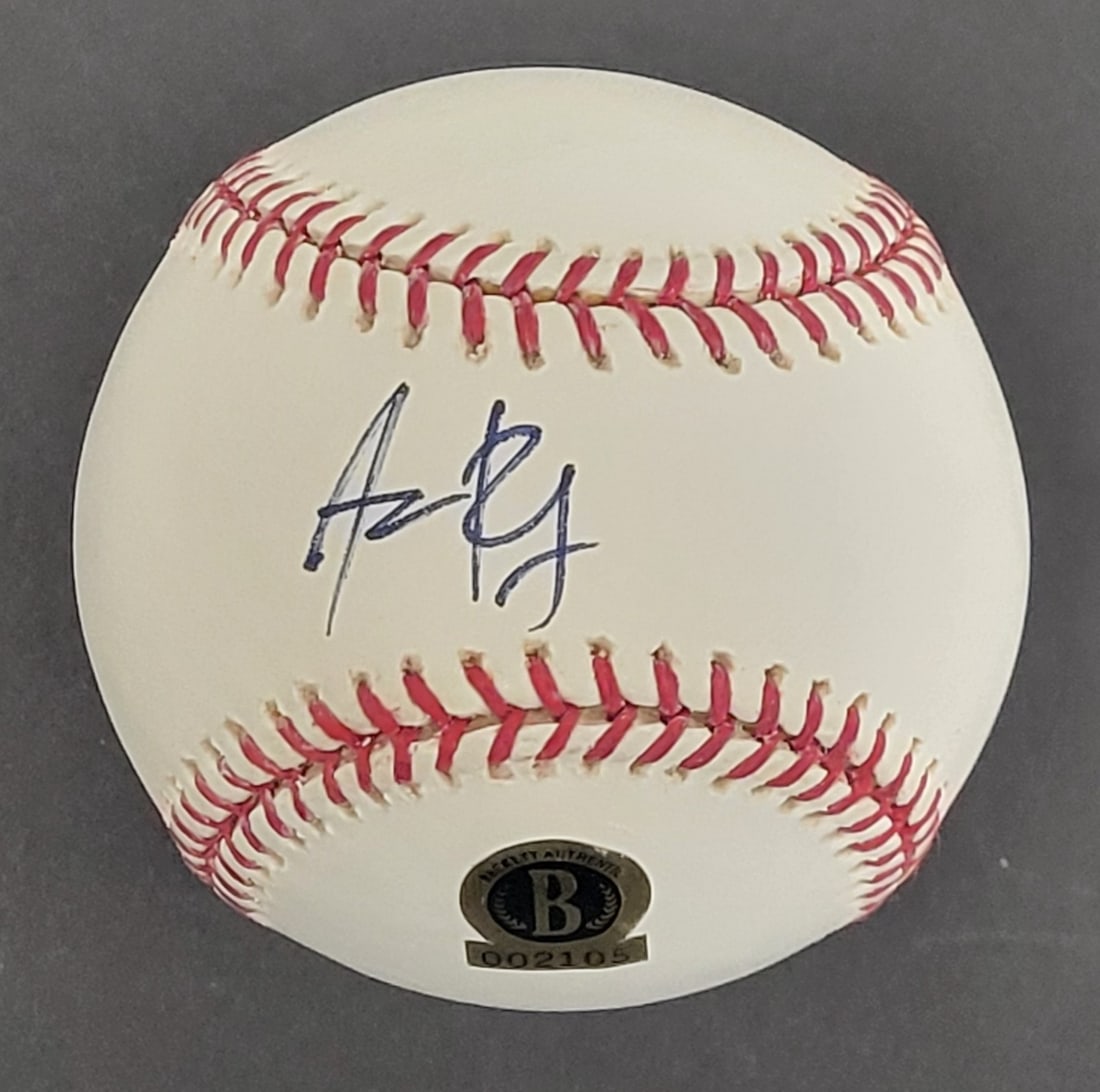 Official MLB Baseball Autographed by Aaron Rodgers with Beckett BAS COA (1 of 7)