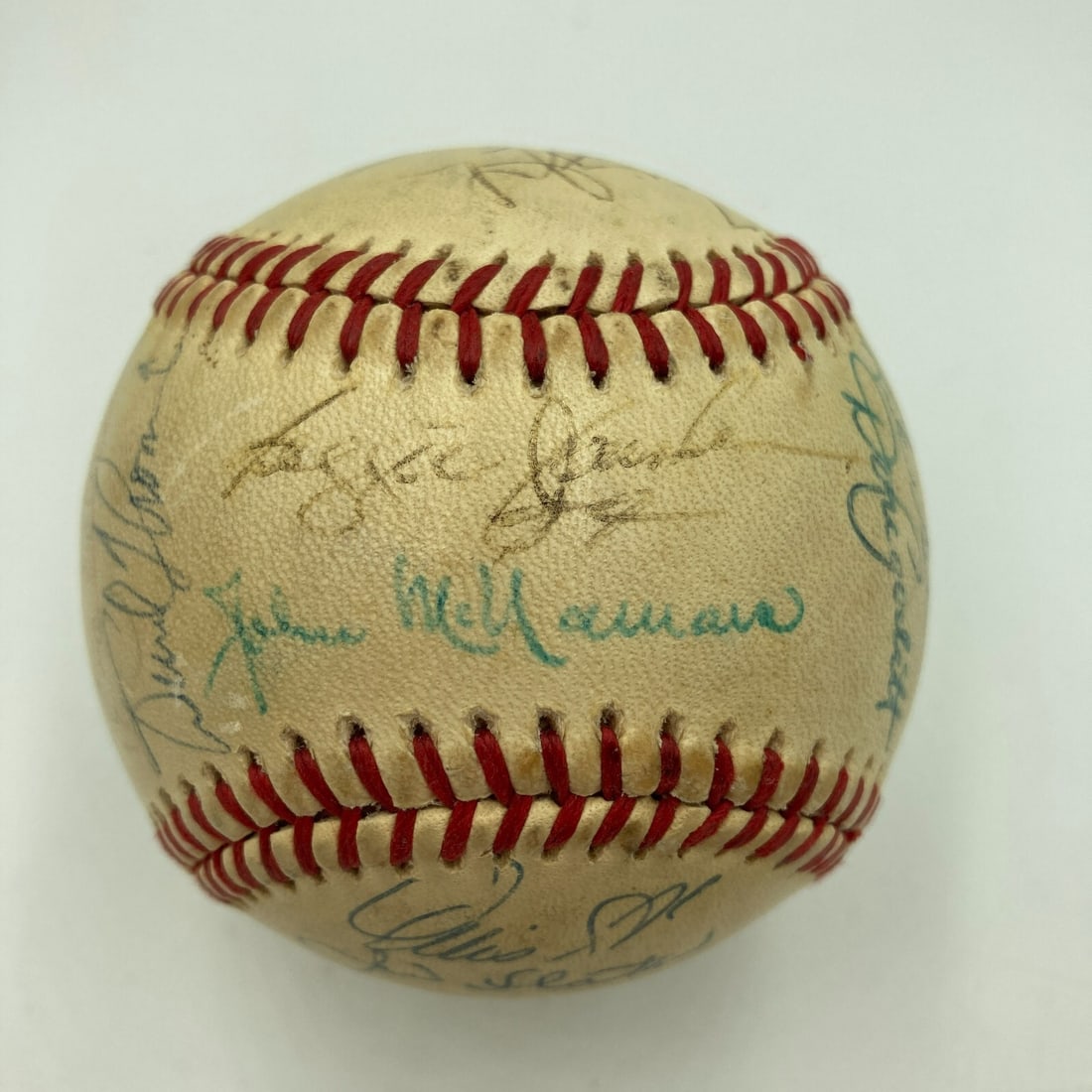 1984 California Angels Signed Baseball with Reggie Jackson JSA Authenticated (1 of 9)