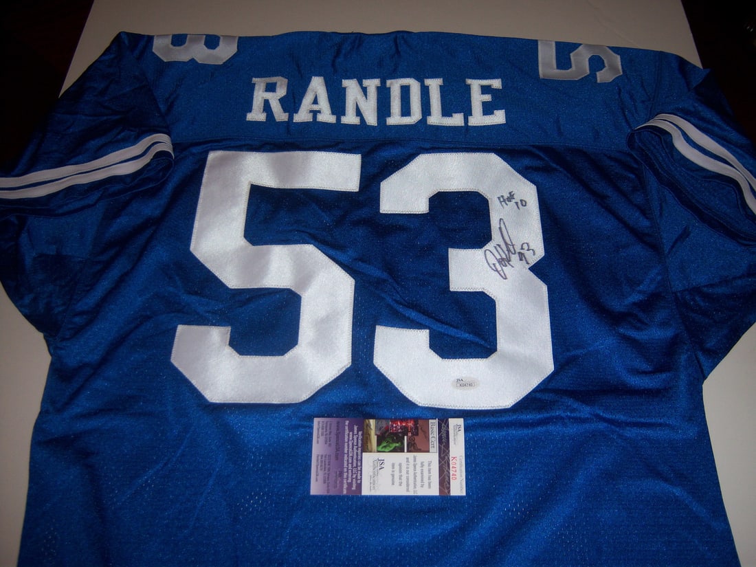 Signed John Randle Jersey with JSA COA Texas A&M Kingsville Vikings (1 of 2)