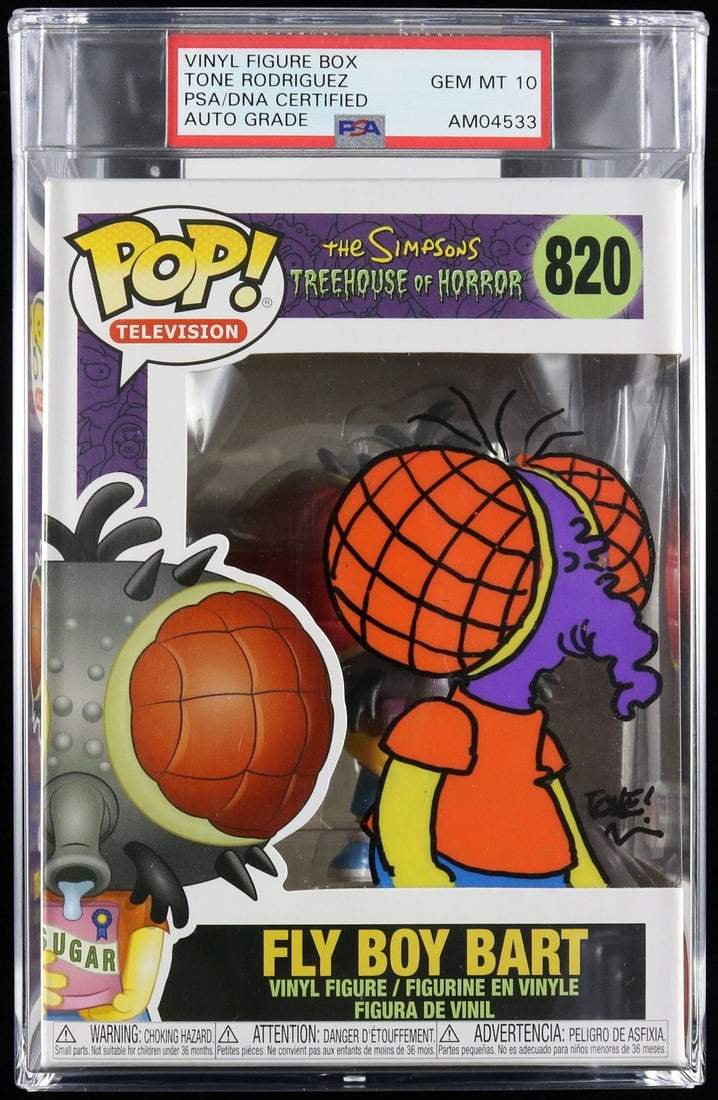PSA DNA Encapsulated Tone Rodriguez Signed Funko Pop 820 Fly Boy B (1 of 2)