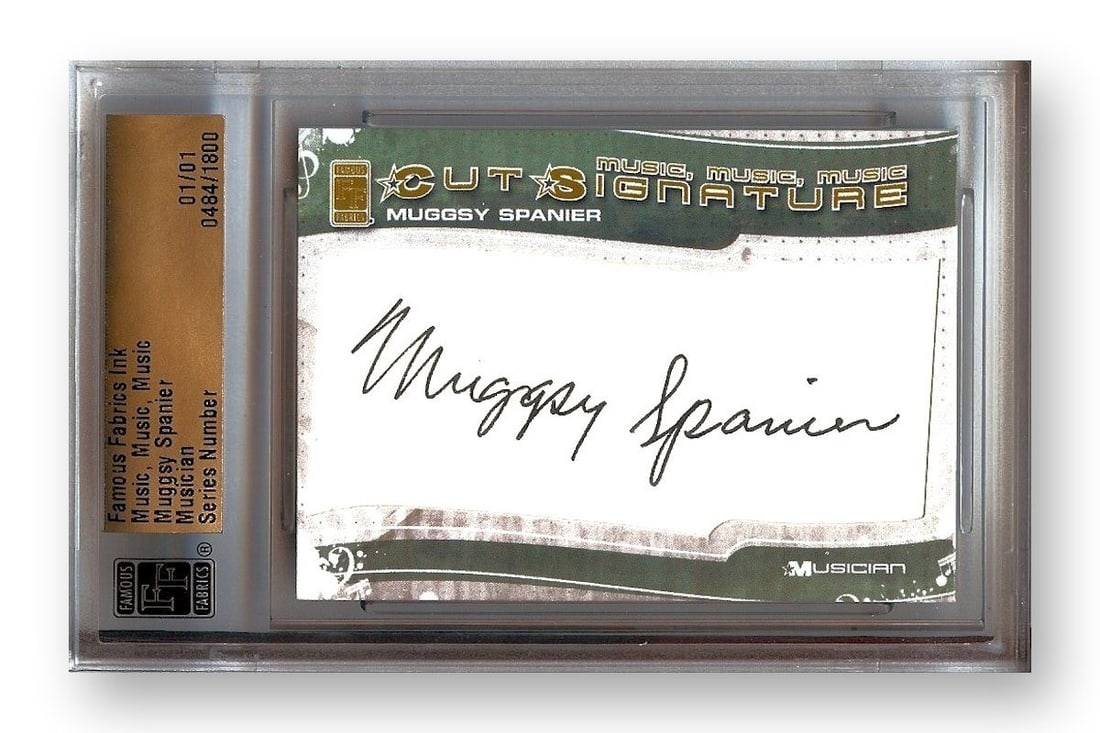 Muggsy Spanier 1/1 Autographed Cut Signature Authenticated by Famous Fabrics (1 of 2)