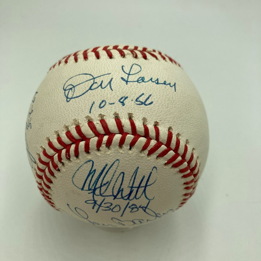 Sandy Koufax Signed Perfect Game Baseball with 7 Signatures JSA COA (1 of 9)