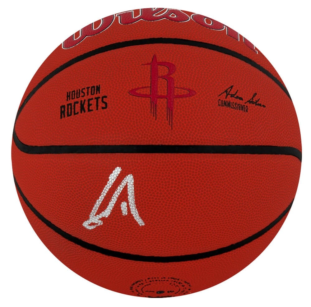 Yao Ming Signed Wilson NBA Basketball Houston Rockets COA: Yao Ming Signed Wilson NBA Basketball Houston Rockets COA Celebrate the legacy of basketball with this Yao Ming signed Wilson Houston Rockets logo NBA basketball. This original collectible features th