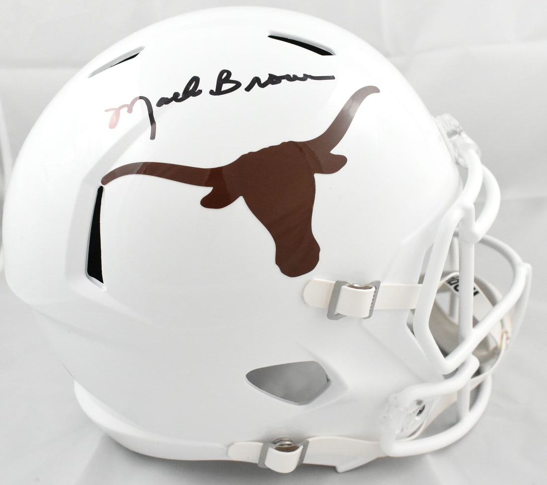 Texas Longhorns full size Speed helmet signed by Mack Brown Beckett hologram (1 of 6)