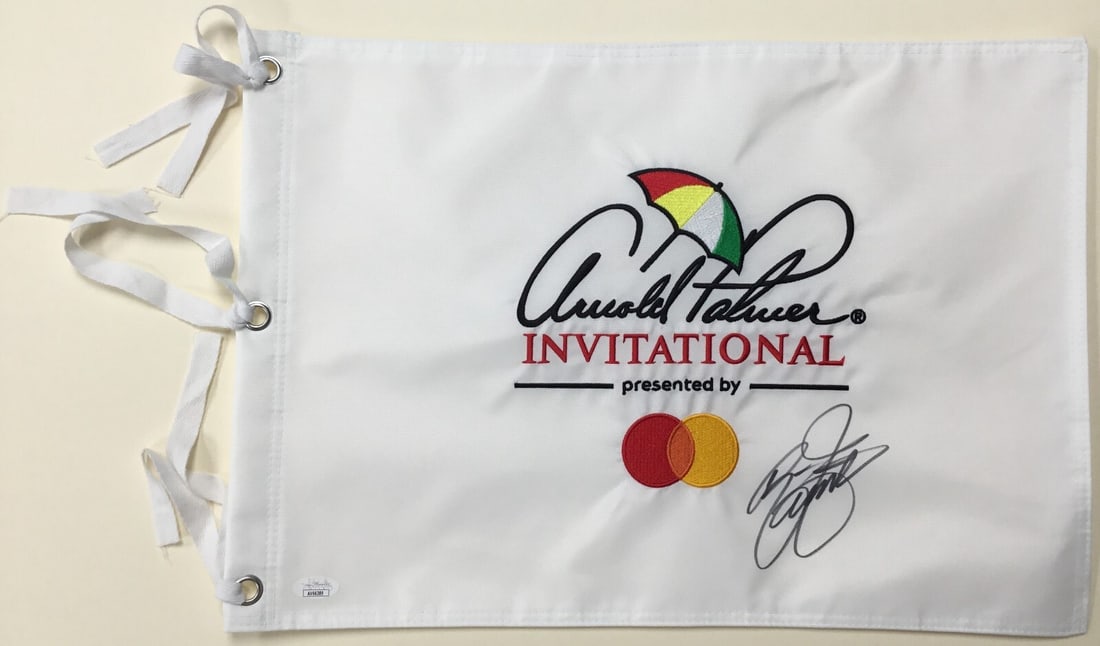 Rickie Fowler Signed Arnold Palmer Invitational Flag JSA Authenticated (1 of 4)
