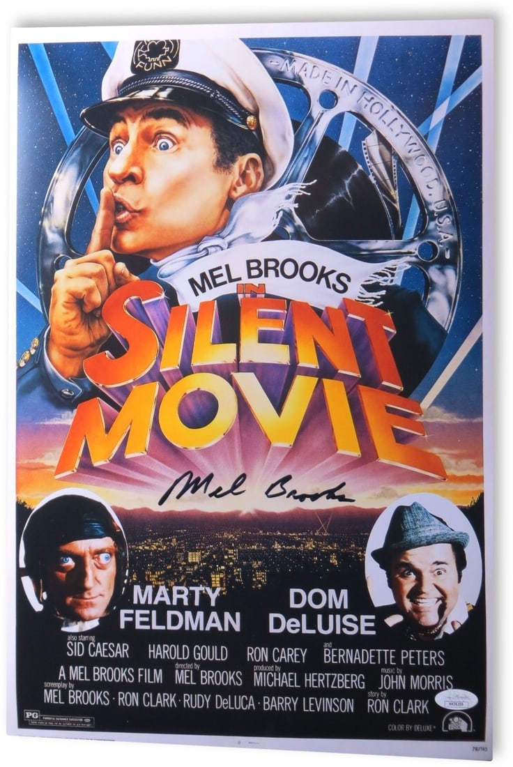 Mel Brooks Autographed 12X18 Photo JSA Authenticated Original: Mel Brooks Autographed 12X18 Photo JSA Authenticated Original This is a stunning 12" x 18" photograph signed by the legendary Mel Brooks, showcasing his iconic presence in the film industry. The autog
