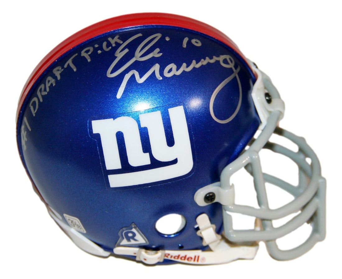 Steiner Sports signed Eli Manning New York Giants mini helmet (1 of 5)