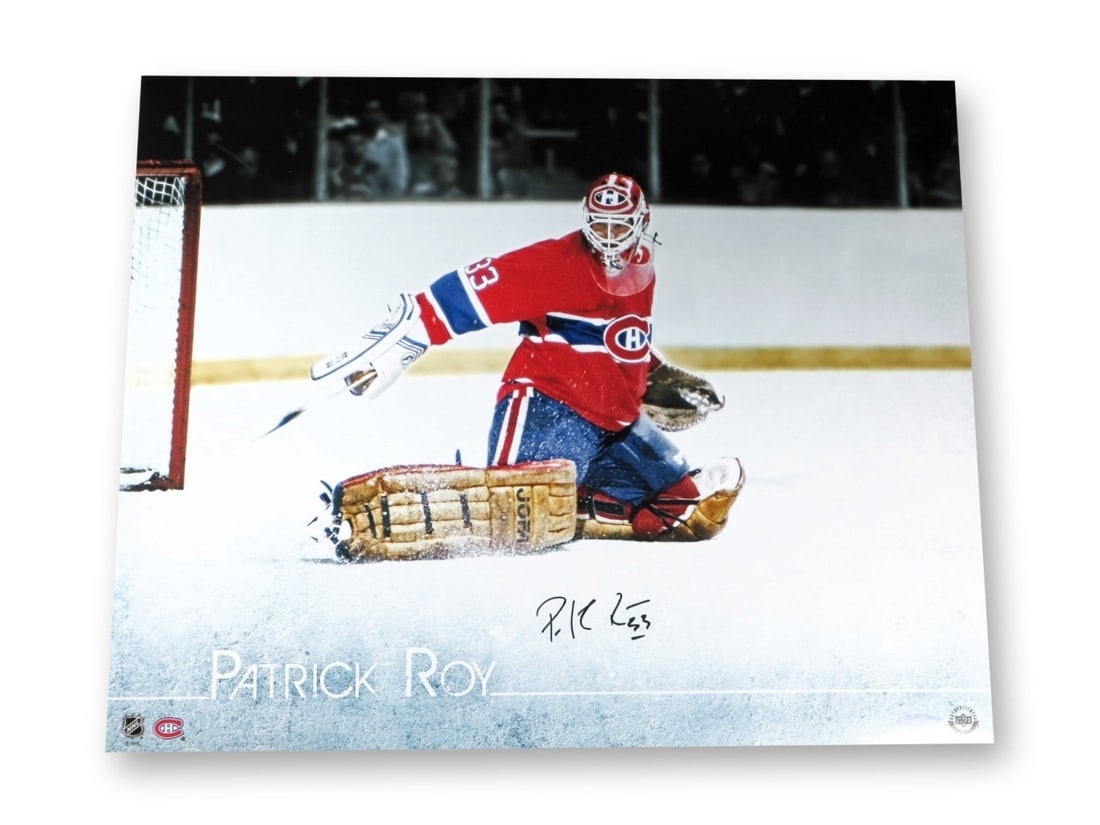 Upper Deck Authenticated Patrick Roy 16X20 Signed Canadiens Photo (1 of 2)