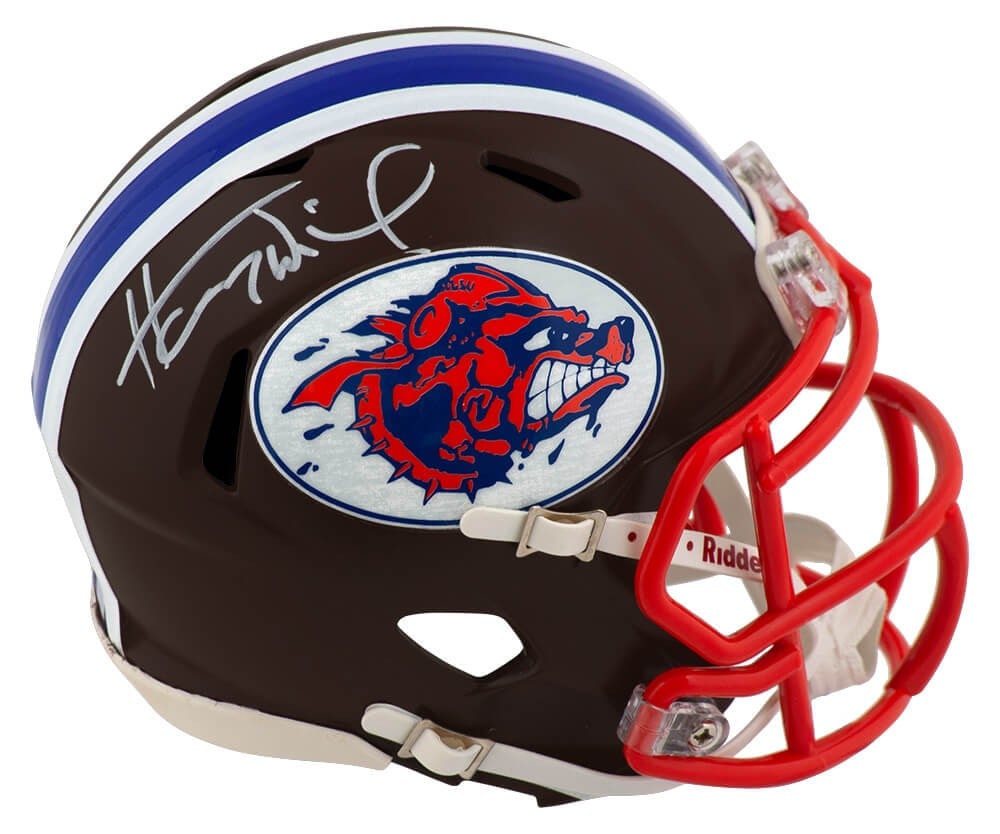 Henry Winkler Signed The Waterboy Mud Dogs Mini Helmet with COA (1 of 1)