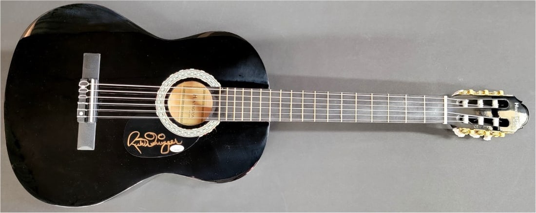 Rick Derringer Autographed Acoustic Guitar JSA Certified Rock Legend: Rick Derringer Autographed Acoustic Guitar JSA Certified Rock Legend This is an authentic signed acoustic guitar by rock legend Rick Derringer, featuring a stunning design perfect for collectors and m