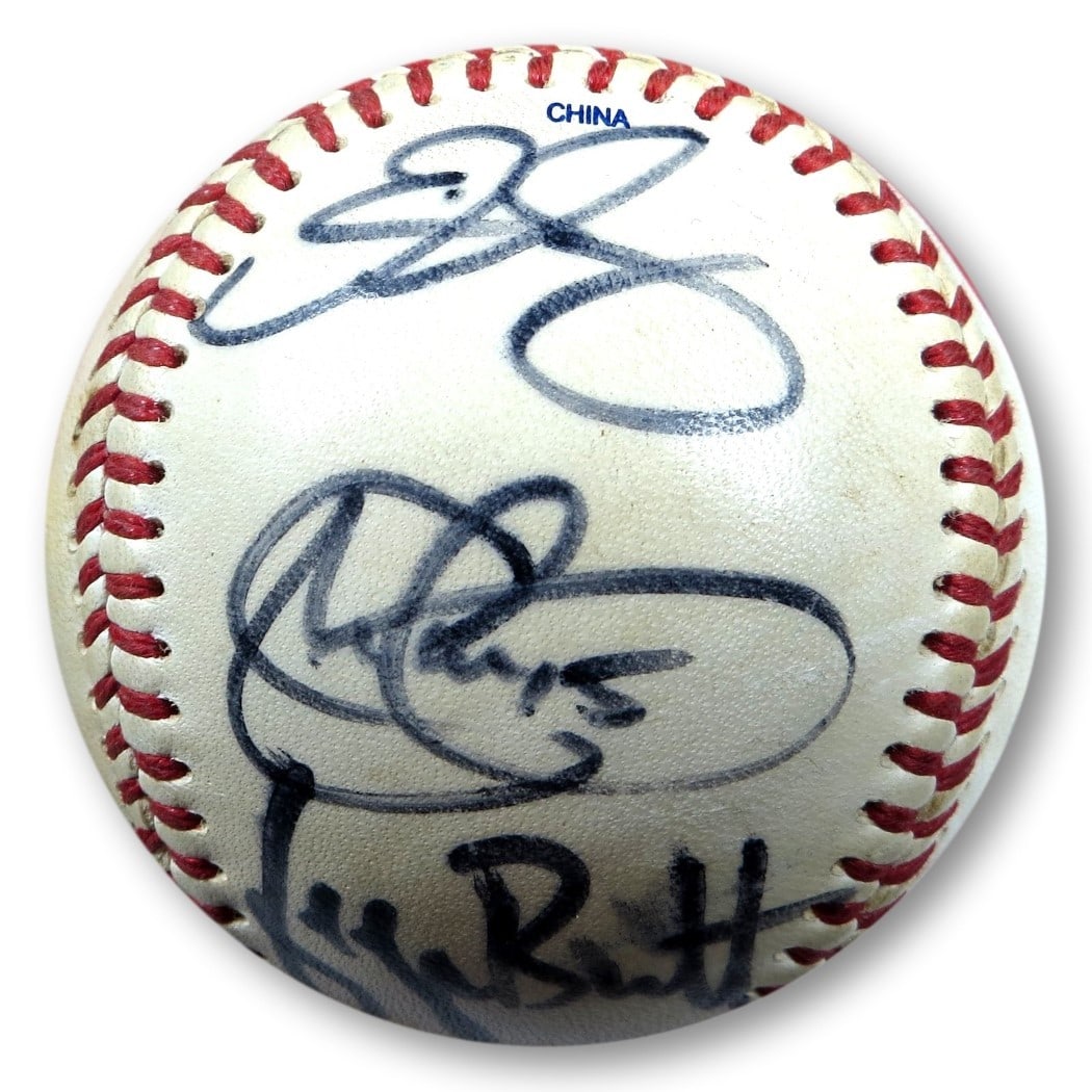 JSA Certified Multi Signed CL Baseball George Brett Adrian Beltre Plus 3 (1 of 5)