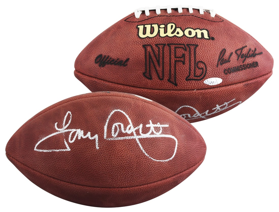 Beckett Authenticated Tony Dorsett Signed Wilson Tagliabue NFL Football: Beckett Authenticated Tony Dorsett Signed Wilson Tagliabue NFL Football Official Wilson Tagliabue NFL football personally signed by Tony Dorsett of the Dallas Cowboys. This original autographed footba