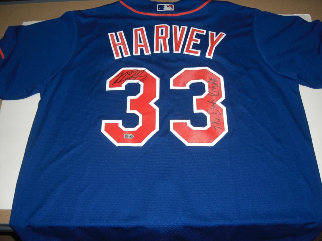Signed Matt Harvey Mets Blue MLB Jersey (1 of 2)