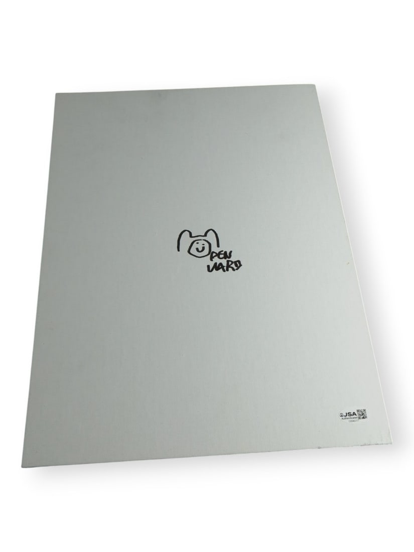 11X14 Adventure Time canvas sketch signed by Pen Ward JSA authenticated (1 of 4)