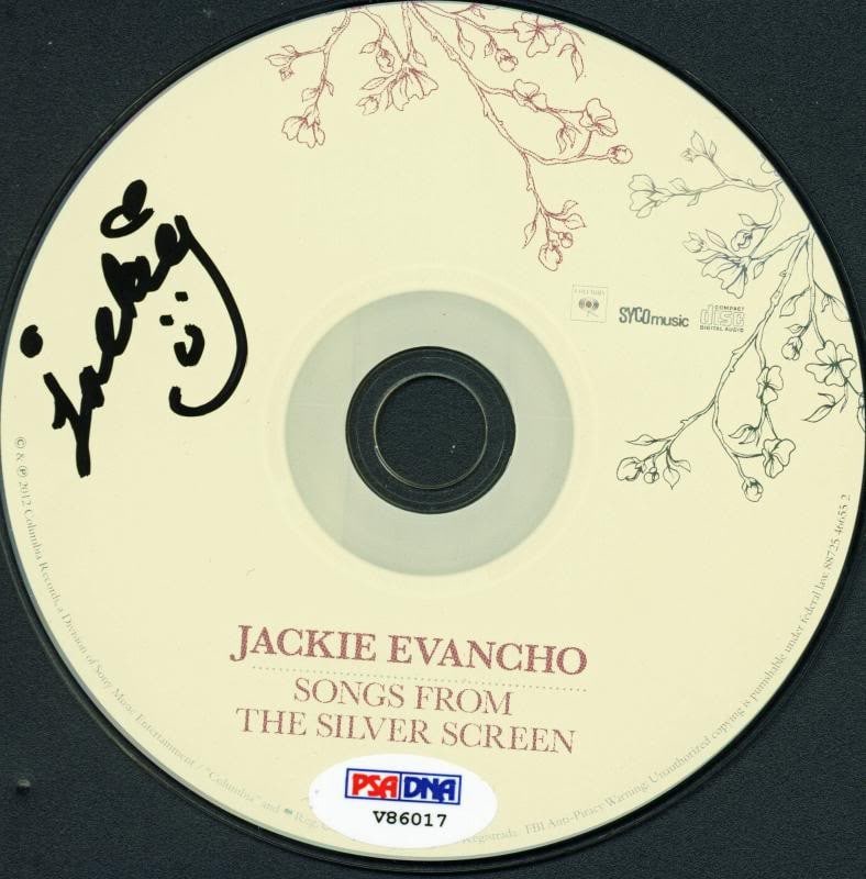 Jackie Evancho Songs From The Silver Screen CD Booklet PSA DNA Certified: Jackie Evancho Songs From The Silver Screen CD Booklet PSA DNA Certified This is an authentic signed "Songs From The Silver Screen" CD and booklet by Jackie Evancho. The autograph has been verified by