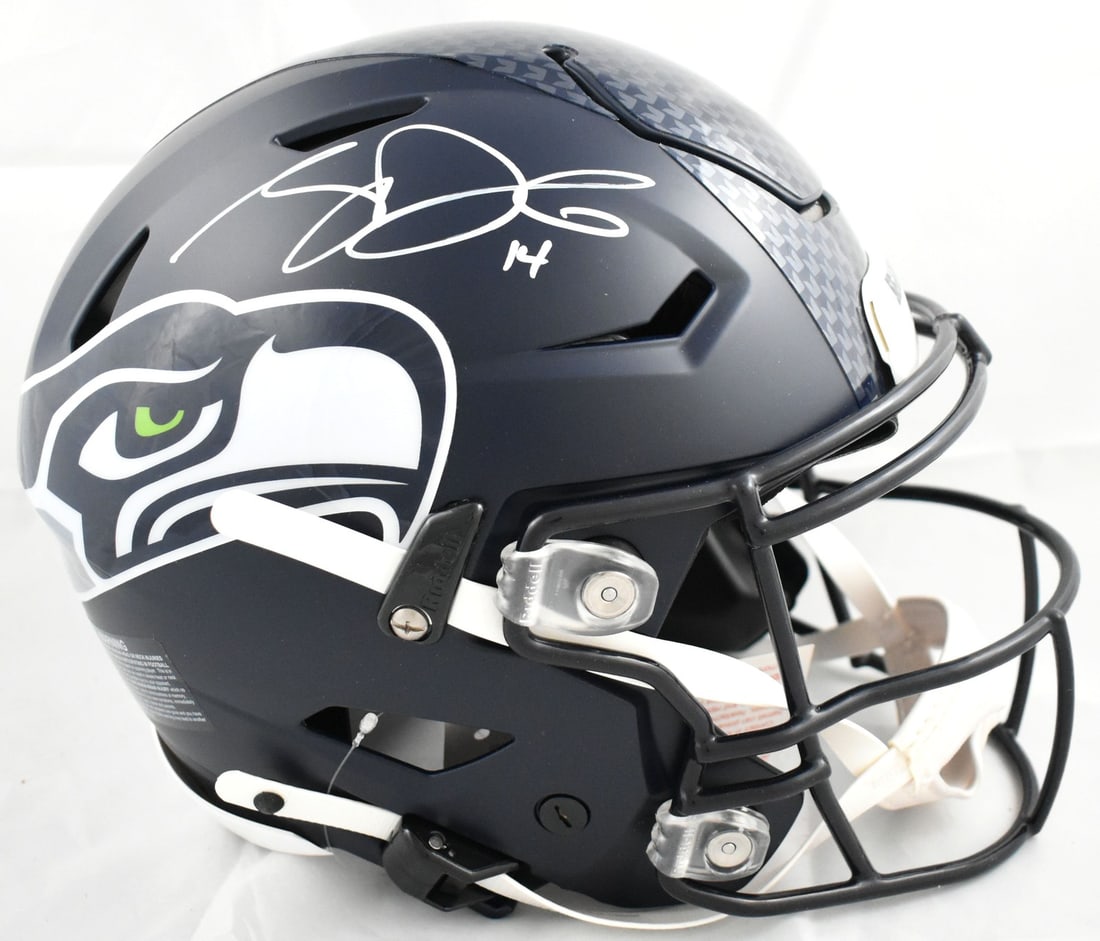 Beckett Holo Sam Darnold Signed Seattle Seahawks Speedflex Full Size Helmet (1 of 6)