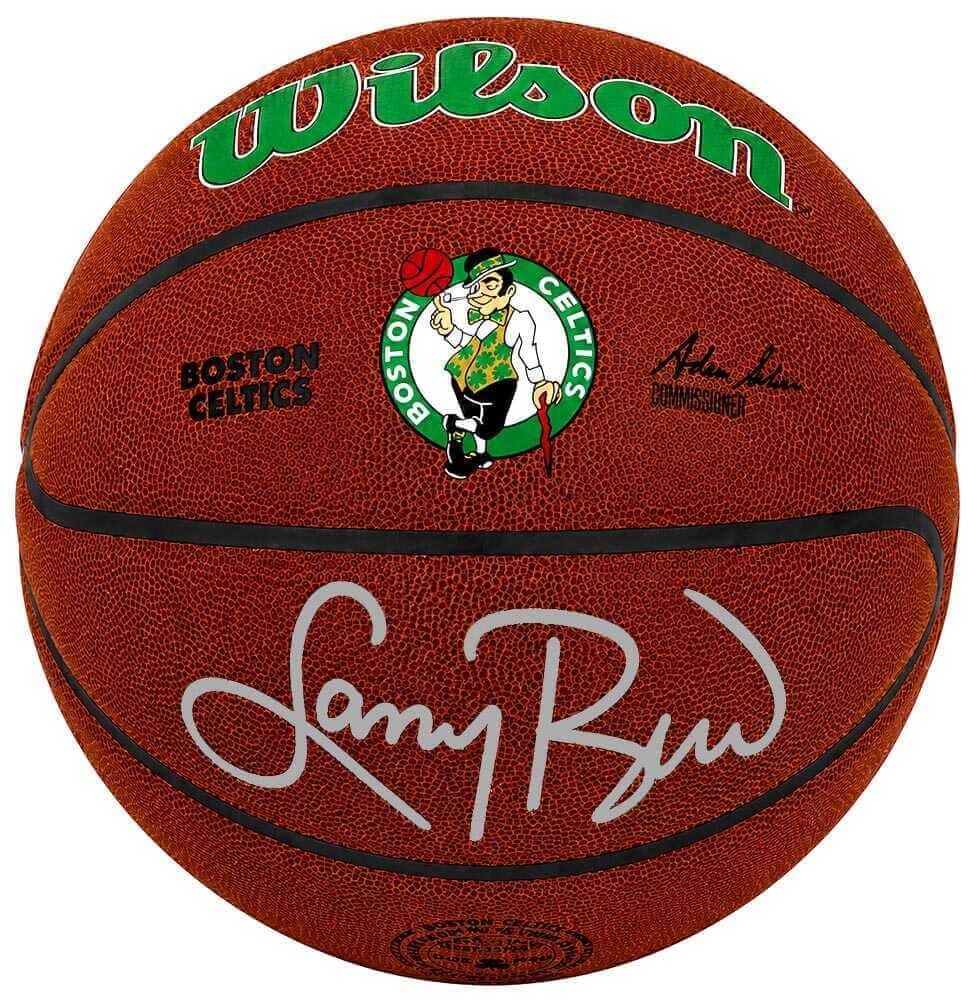 Wilson Alliance NBA Basketball Signed by Larry Bird Celtics Logo Ball (1 of 1)