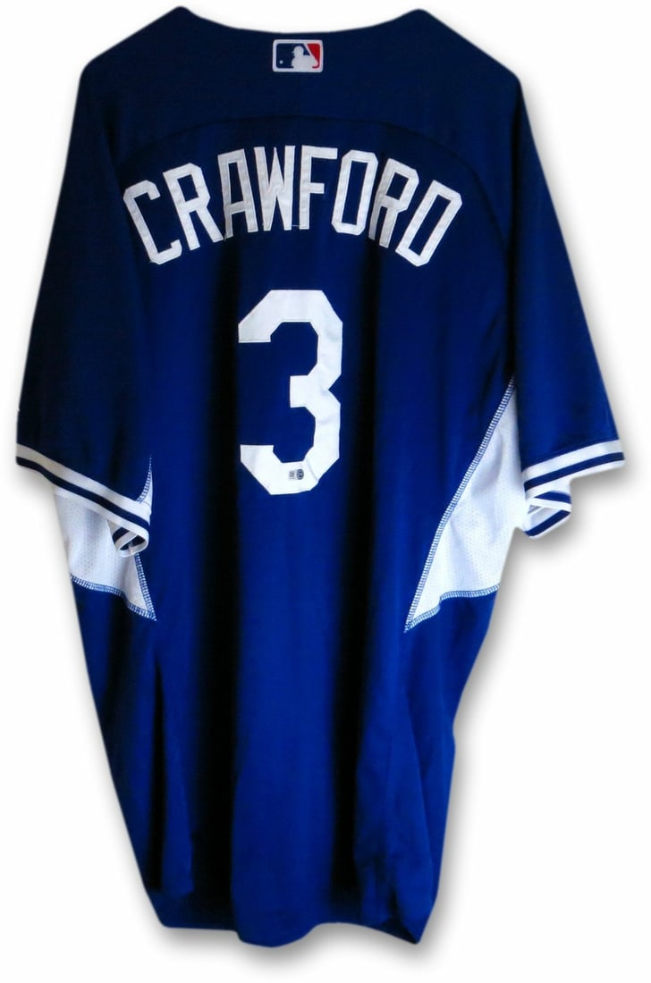 2014 Los Angeles Dodgers Carl Crawford Team Batting Practice Jersey Size 50 MLB Auth (1 of 6)