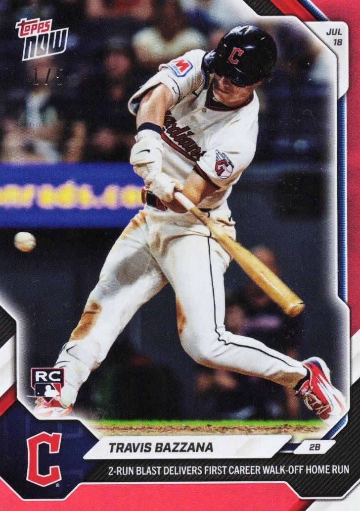Topps Now 462 Travis Bazzana Rookie Card Red Foil /5 (1 of 2)