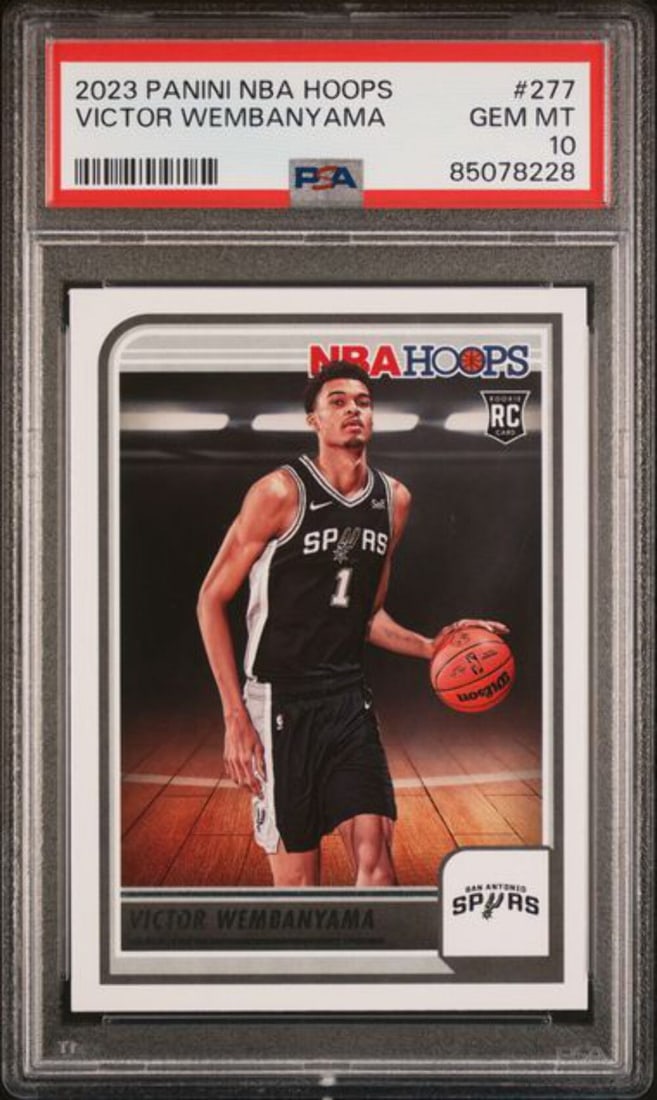 PSA 10 Victor Wembanyama 2023 Panini Hoops RC Card #277 (1 of 2)