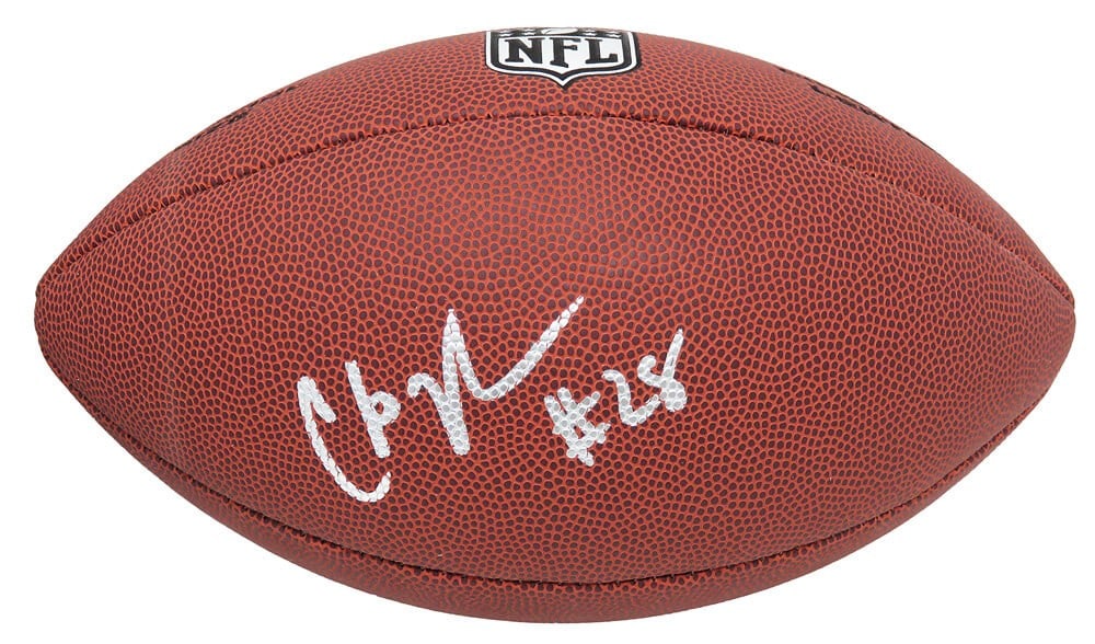 Chris Johnson Signed Wilson Limited Full Size NFL Football with COA: Chris Johnson Signed Wilson Limited Full Size NFL Football with COA This authentic Wilson Limited full-size NFL football is signed by Chris Johnson, a celebrated Pro Bowl player. The item is accompani