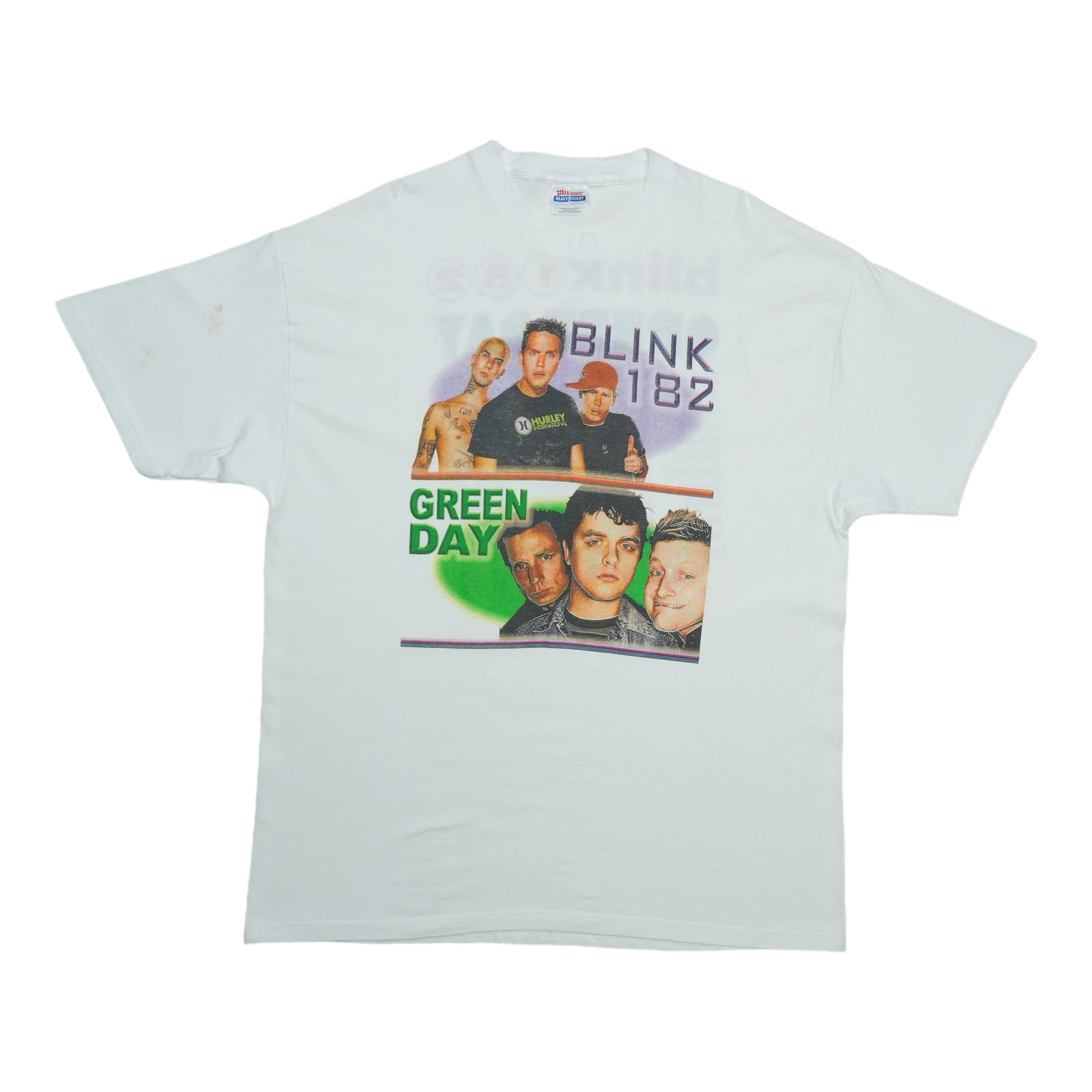 White 2002 Pop Disaster Tour T Shirt Blink 182 Green Day XL: White 2002 Pop Disaster Tour T Shirt Blink 182 Green Day XL Authentic vintage 2002 Blink 182 Green Day Pop Disaster Tour shirt from the 2000s. This original single-stitch shirt is not a modern reprodu