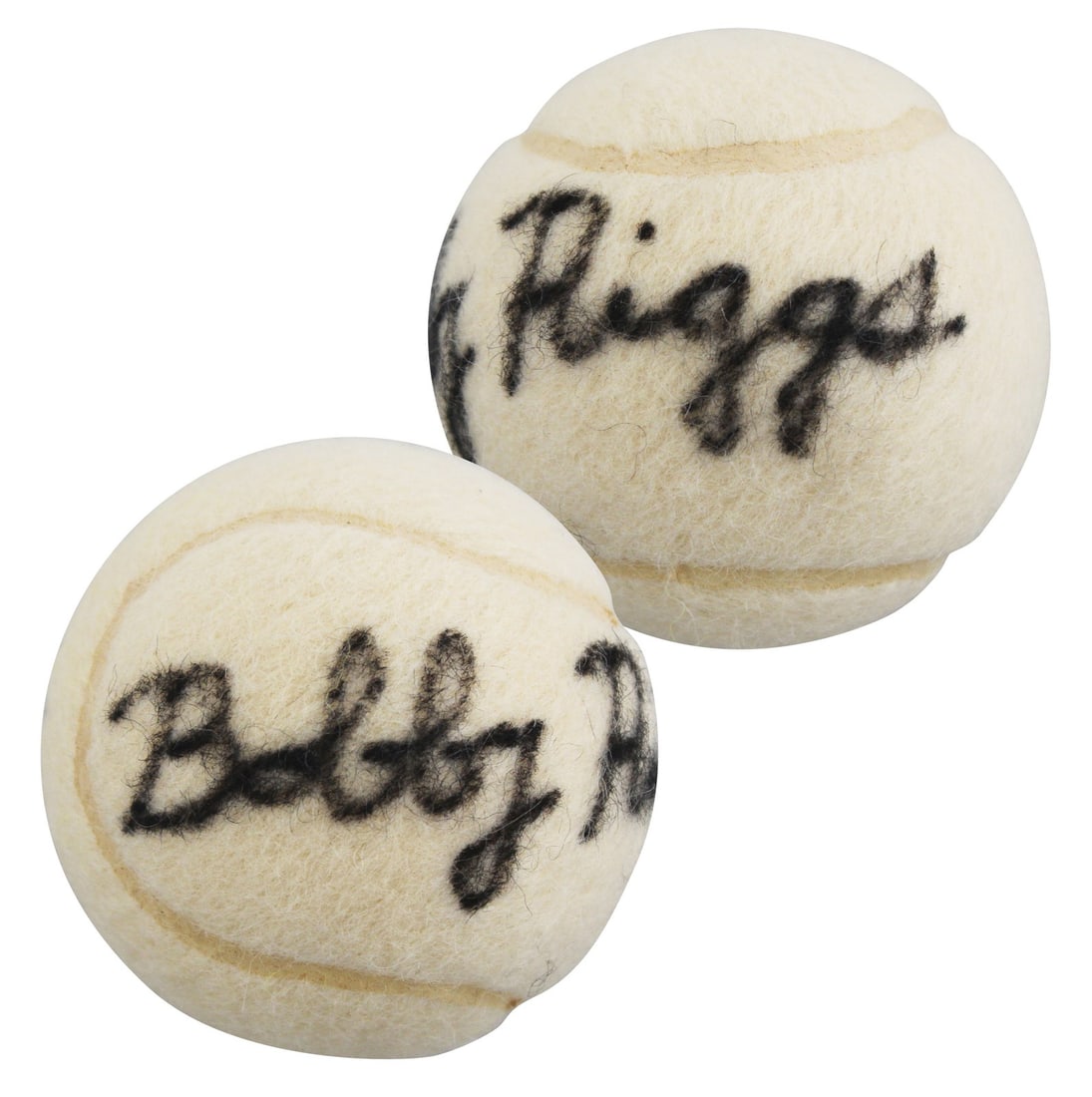 Bobby Riggs Signed Slazenger Tennis Ball with Beckett Authentication: Bobby Riggs Signed Slazenger Tennis Ball with Beckett Authentication This authentic Slazenger Tennis Ball has been personally signed by tennis legend Bobby Riggs. It comes with a Beckett Authenticatio