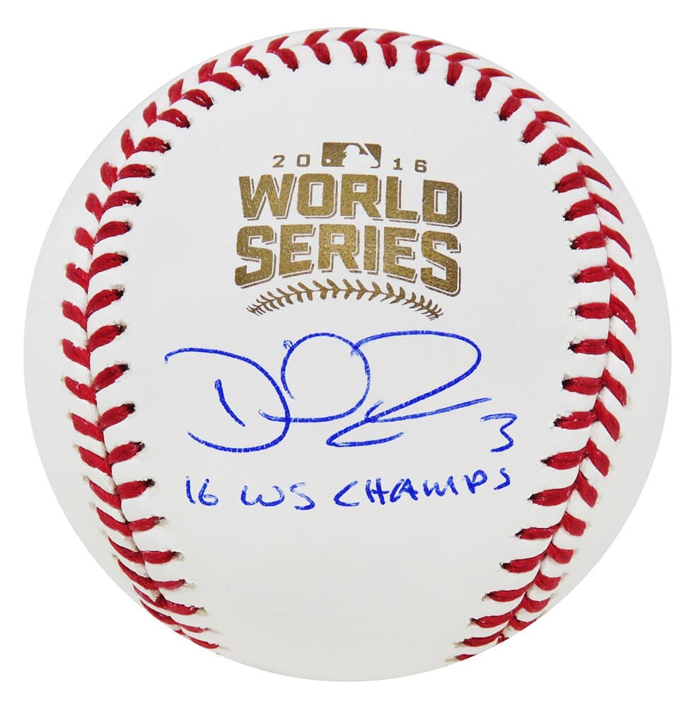 David Ross Signed 2016 World Series Baseball with Inscription (1 of 1)