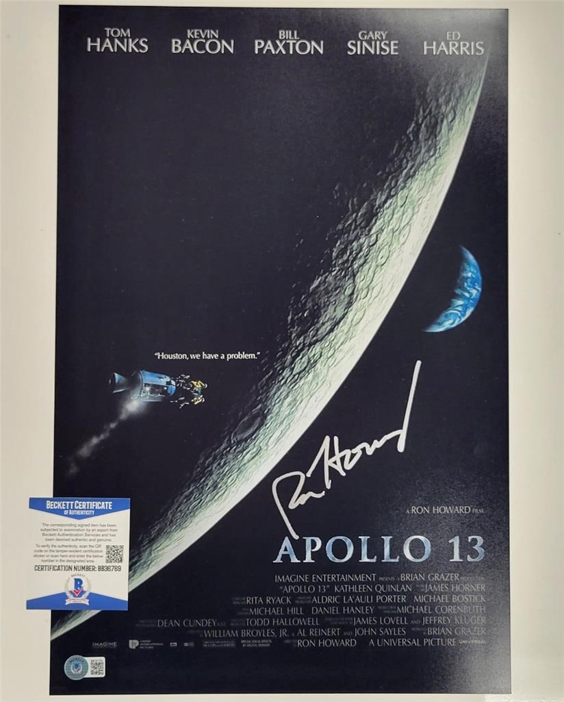 Ron Howard Autographed Apollo 13 12x18 Photo with Beckett BAS COA (1 of 3)