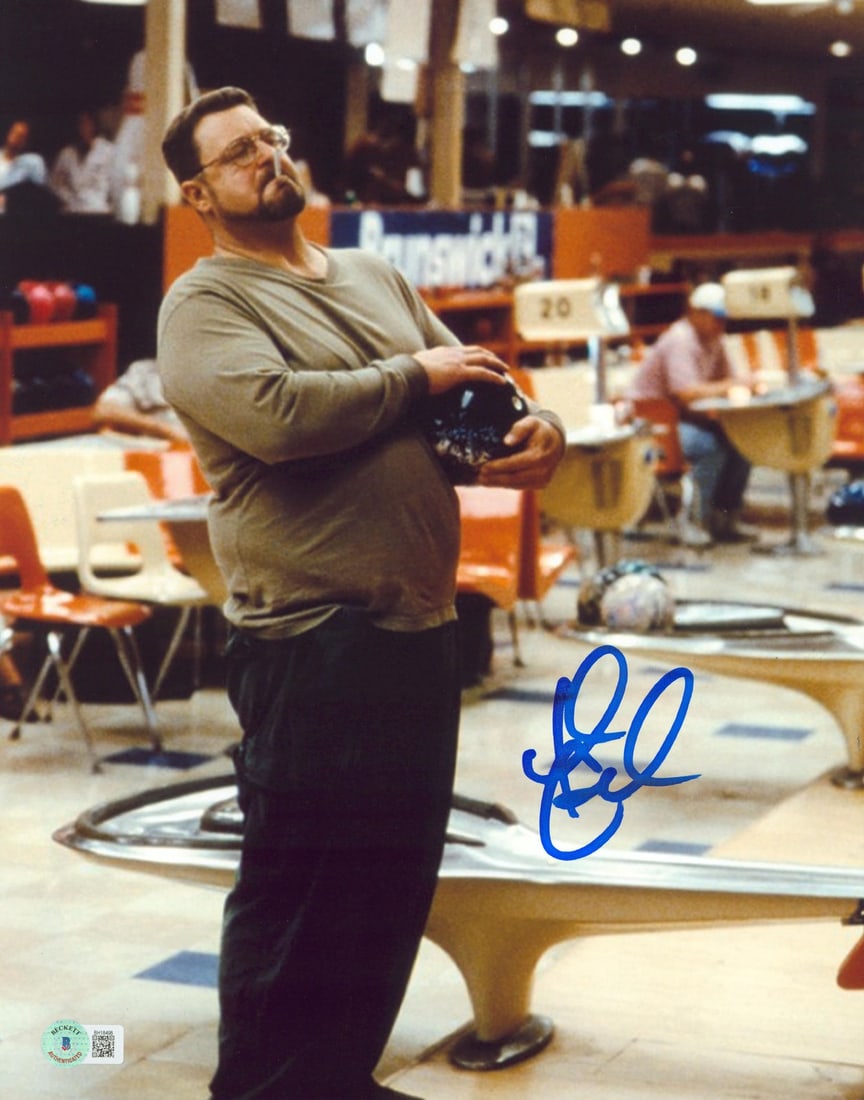 John Goodman Signed 11x14 Photo The Big Lebowski Beckett Authenticated: John Goodman Signed 11x14 Photo The Big Lebowski Beckett Authenticated This vertical 11x14 photograph features an authentic signature from John Goodman, known for his role in The Big Lebowski. The aut