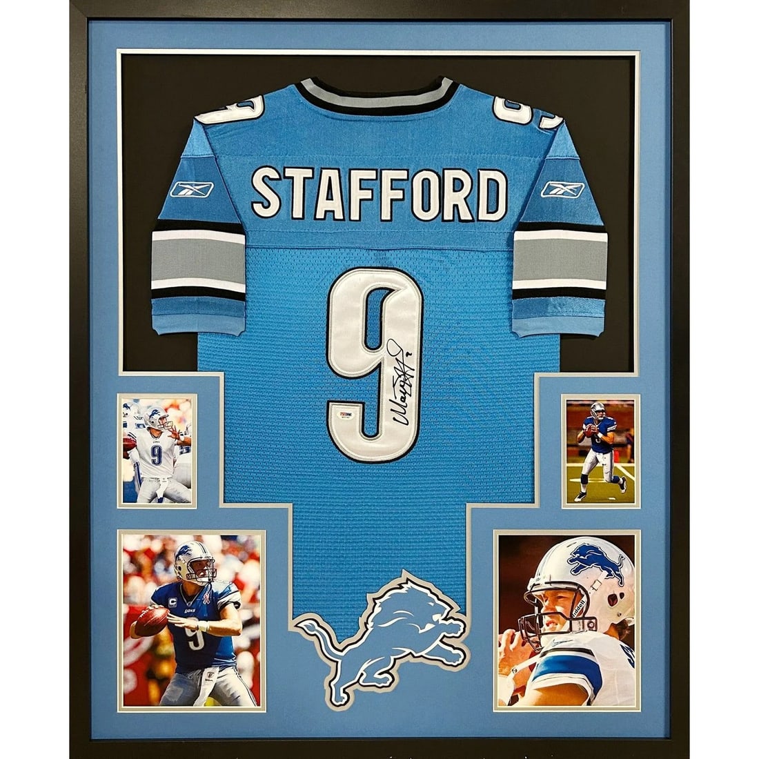 Framed Detroit Lions Jersey Signed by Matt Stafford PSA DNA (1 of 3)