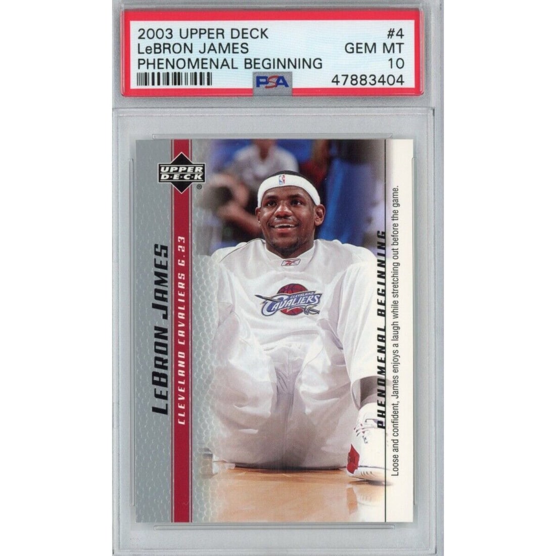 PSA 10 LeBron James 2003 Upper Deck #4 rookie card (1 of 2)