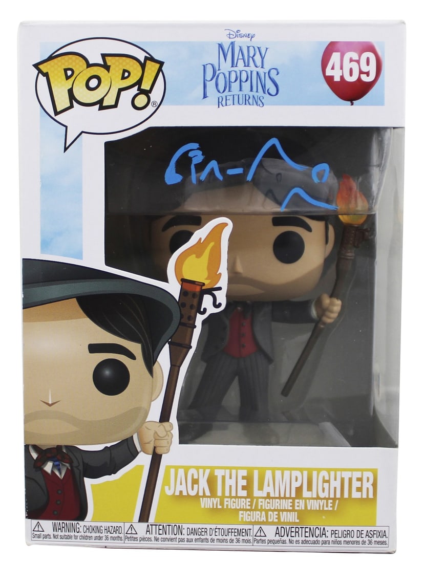 Beckett Signed Jack Lamplighter Funko Pop Lin-Manuel Miranda: Beckett Signed Jack Lamplighter Funko Pop Lin-Manuel Miranda This is a pre-owned Funko Pop Vinyl Figure of Jack the Lamplighter (#469) from Mary Poppins Returns, personally signed by Lin-Manuel Mirand