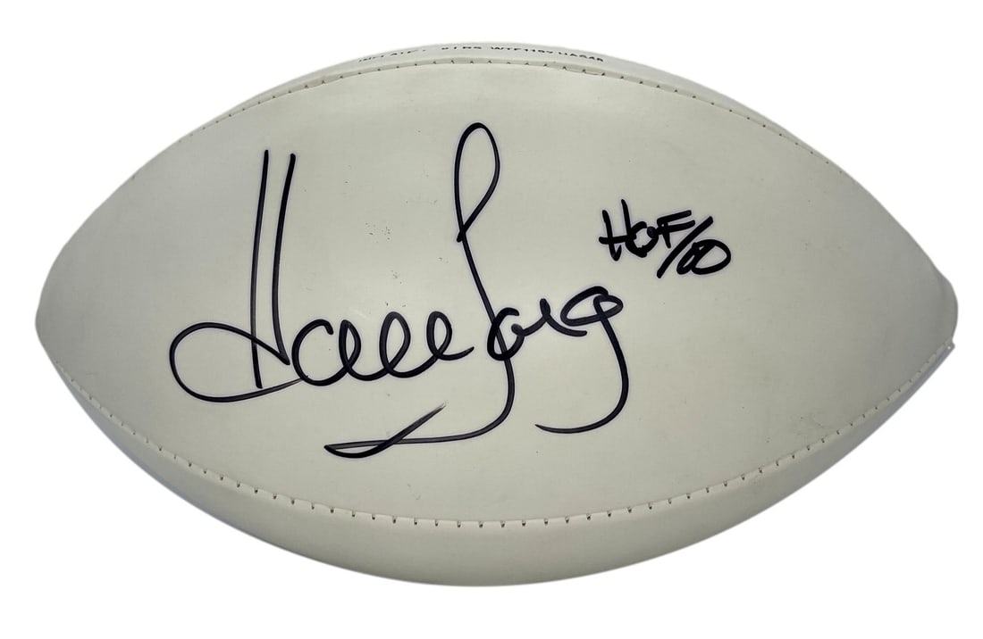 Wilson White Panel The Duke Football Signed by Howie Long with JSA Authentication: Wilson White Panel The Duke Football Signed by Howie Long with JSA Authentication This is an original Wilson White Panel "The Duke" football, signed by Hall of Famer Howie Long of the Oakland Raiders.
