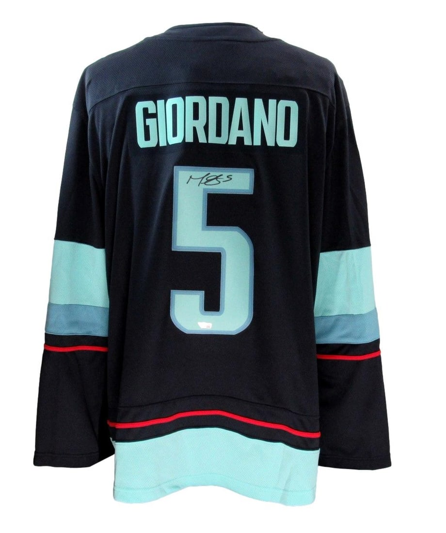 Seattle Kraken XL Hockey Jersey Signed by Mark Giordano with Beckett COA (1 of 6)