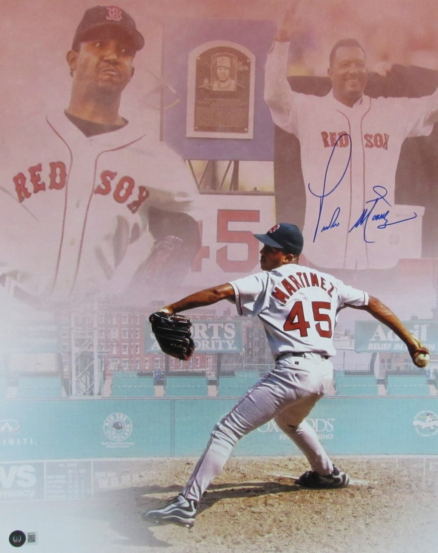 Pedro Martinez Autographed 16x20 Photo Boston Red Sox BAS Beckett (1 of 3)