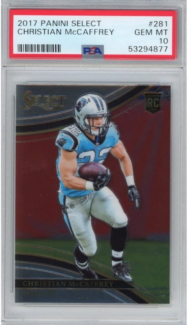 PSA 10 Christian McCaffrey 2017 Panini Select Rookie Card #281 (1 of 2)