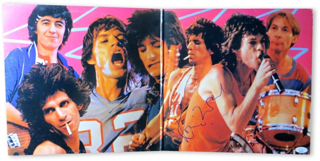 JSA Authenticated Ronnie Wood Signed Rolling Stones Album Cover (1 of 4)