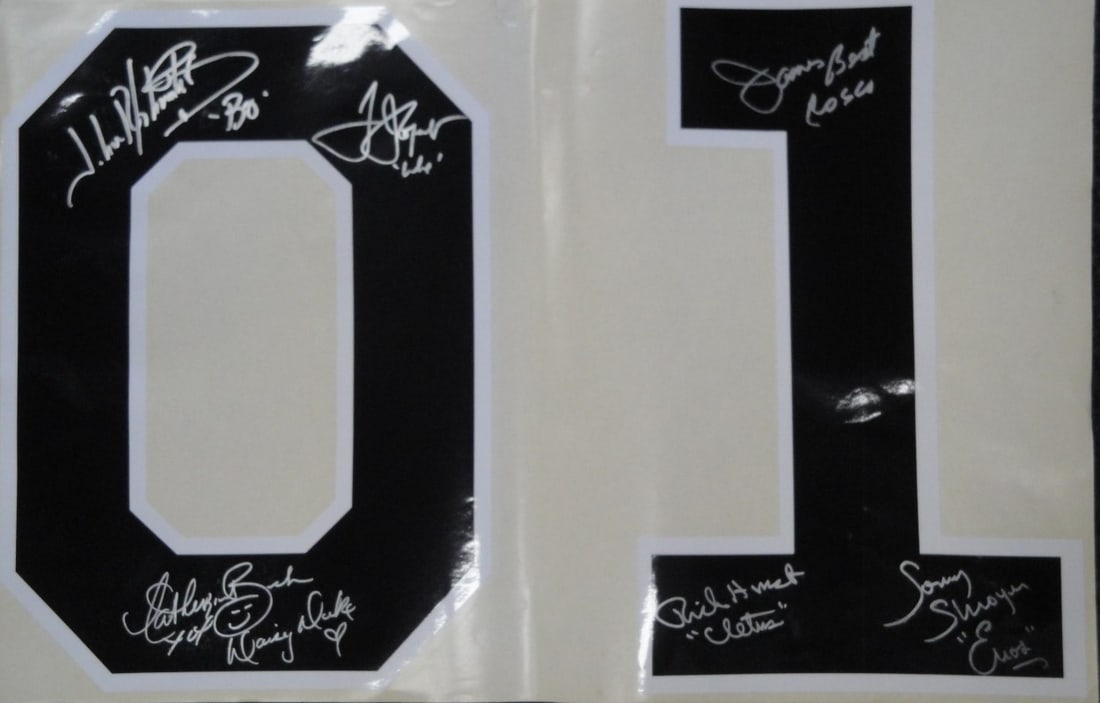 Dukes of Hazzard General Lee 01 cast signed original decal (1 of 4)
