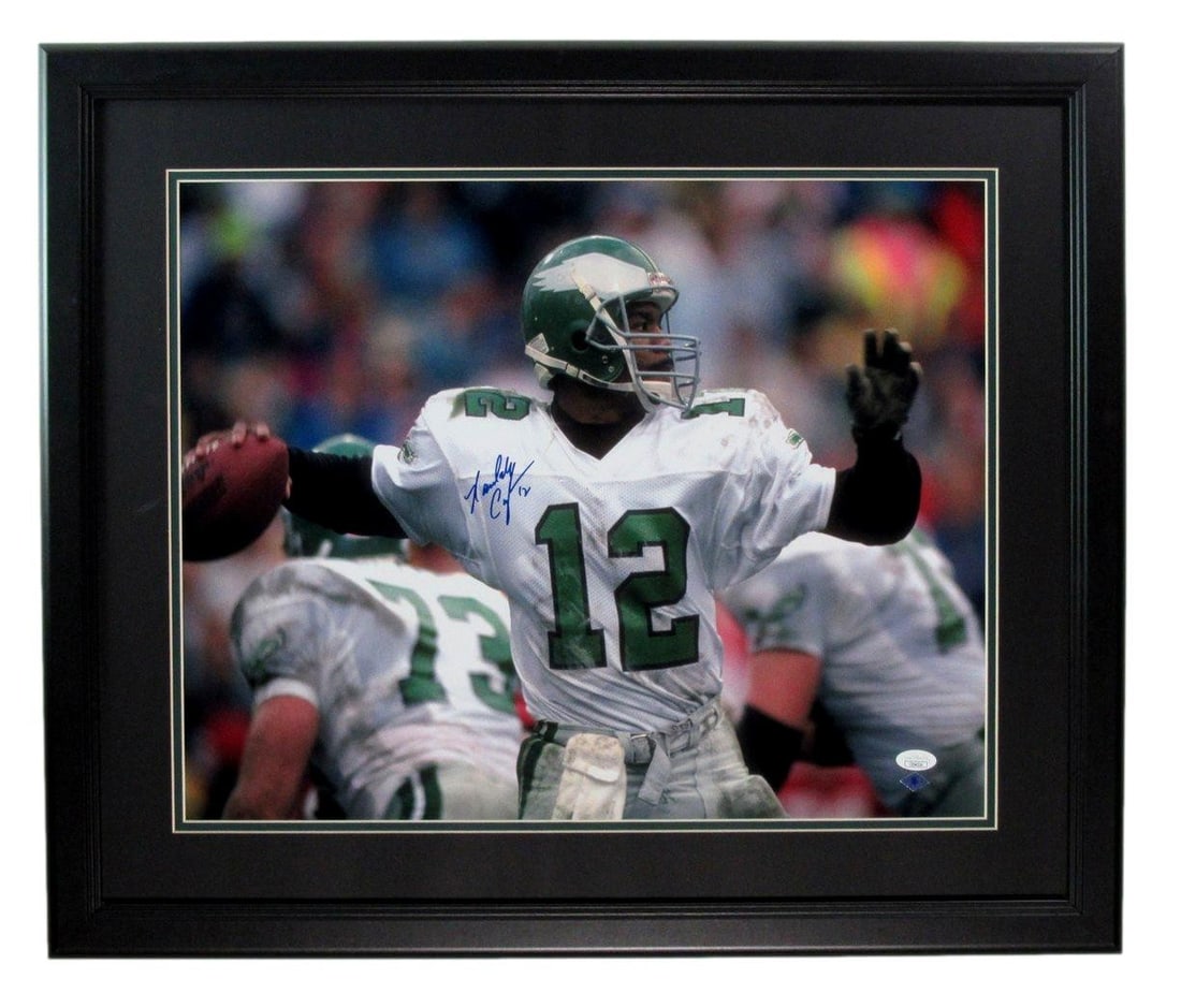 Randall Cunningham Signed 16x20 Photo Philadelphia Eagles Framed JSA Authenticated (1 of 3)