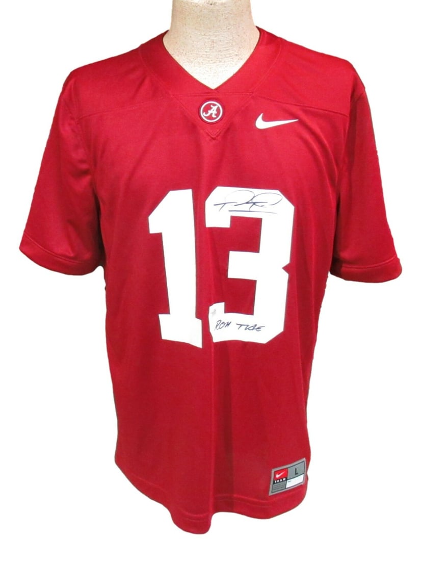 Tua Tagovailoa Signed Alabama Nike Football Jersey Fanatics Authentic: Tua Tagovailoa Signed Alabama Nike Football Jersey Fanatics Authentic Show your support for Tua Tagovailoa with this authentic Alabama Nike football jersey. This signed jersey features the iconic