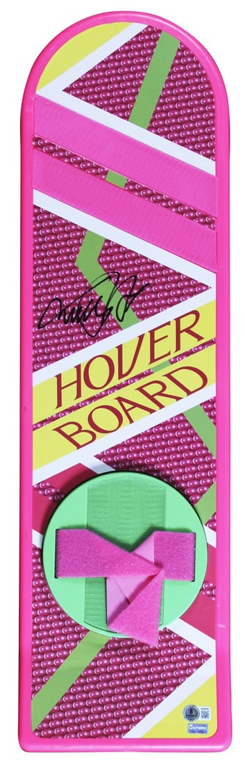 Beckett Authenticated Michael J Fox Signed Back To The Future Part 2 Hoverboard (1 of 3)
