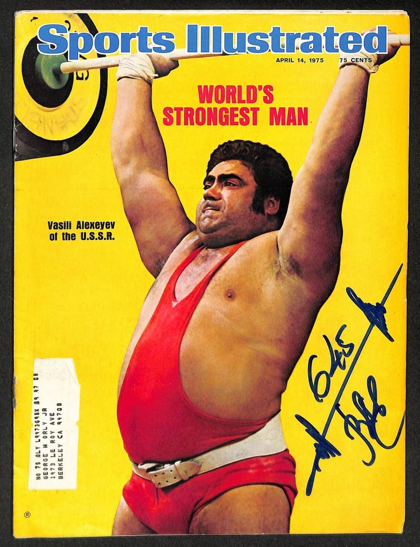 Autographed 1975 Sports Illustrated Olympics Photo Vasili Alexeyev BAS 212117: Autographed 1975 Sports Illustrated Olympics Photo Vasili Alexeyev BAS 212117 Original 1975 Sports Illustrated item signed by Vasili Alexeyev. This pre-owned sports collectible is listed as a photo an
