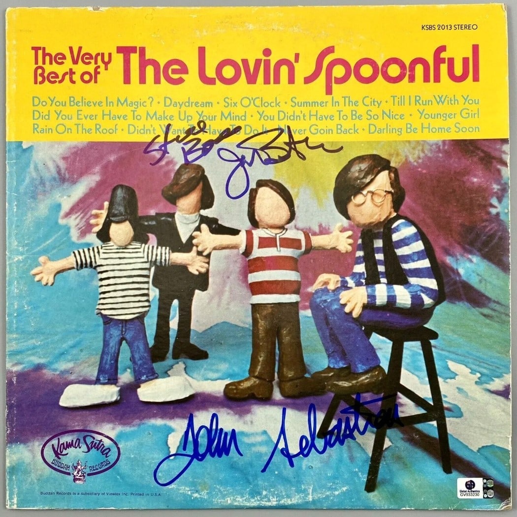 The Lovin' Spoonful Signed Album Cover John Sebastian JSA Authenticated: The Lovin' Spoonful Signed Album Cover John Sebastian JSA Authenticated This is an original autographed album cover from The Lovin' Spoonful Band, featuring signatures from legendary members John Seba